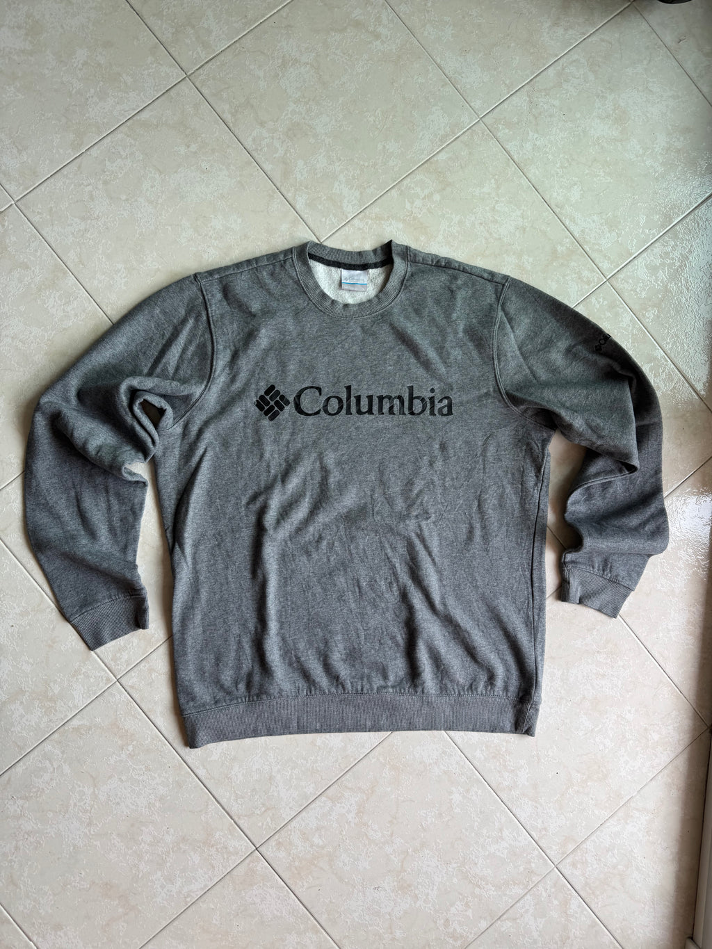 Felpa Girocollo Columbia Grigia