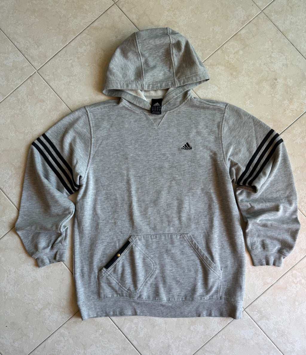 Felpa con Cappuccio Adidas Grigia