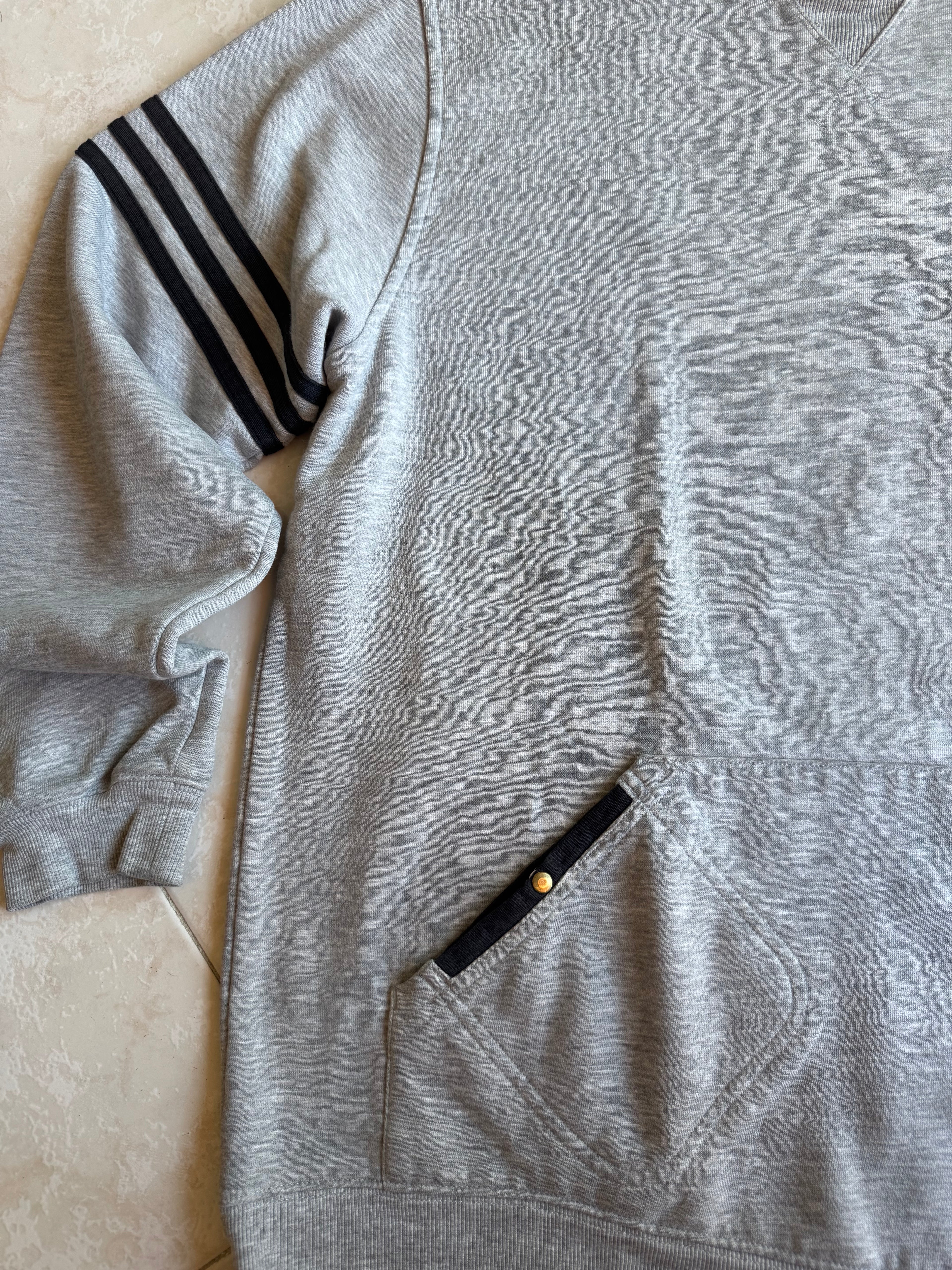Felpa con Cappuccio Adidas Grigia