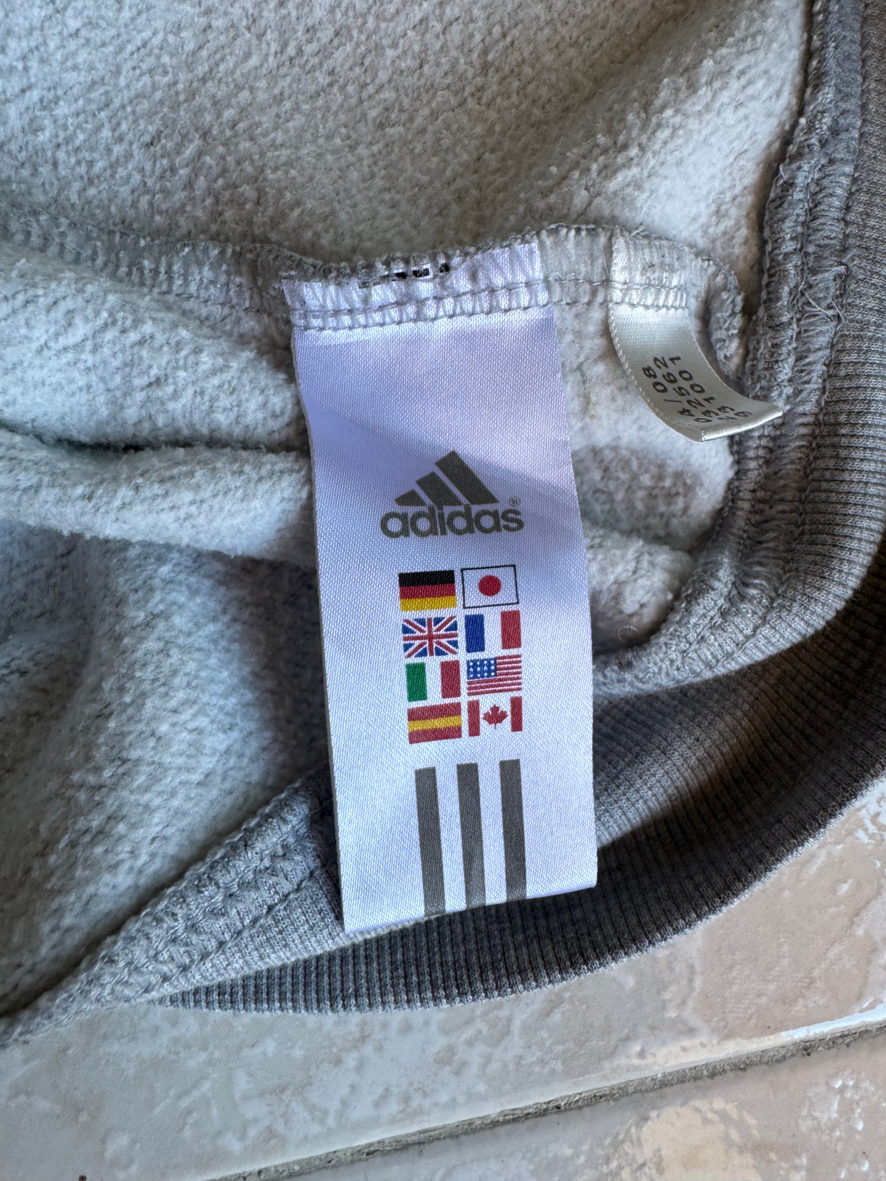 Felpa con Cappuccio Adidas Grigia