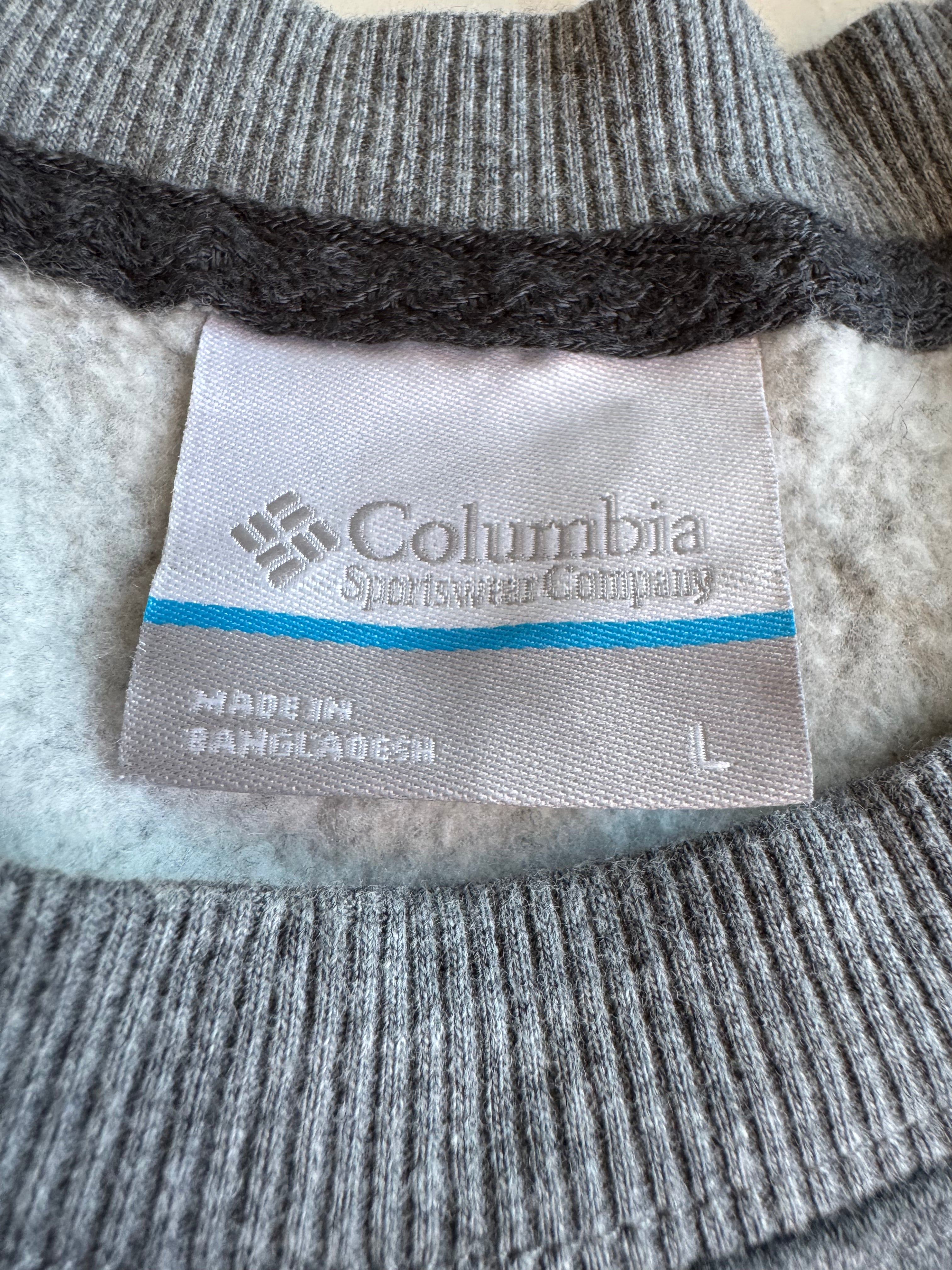 Felpa Girocollo Columbia Grigia