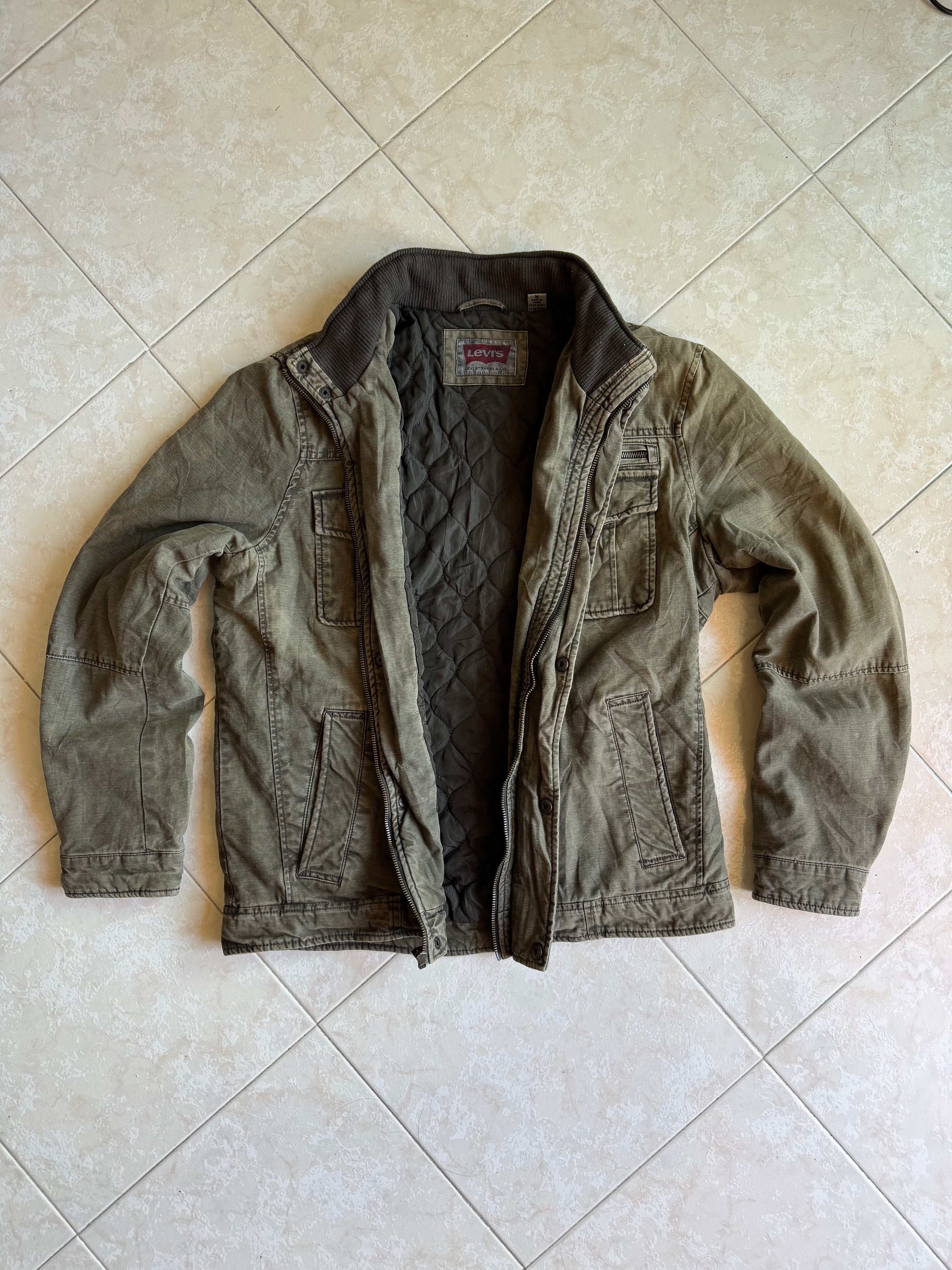 Giacca Levi's Utility/Militare con Fodera Trapuntata