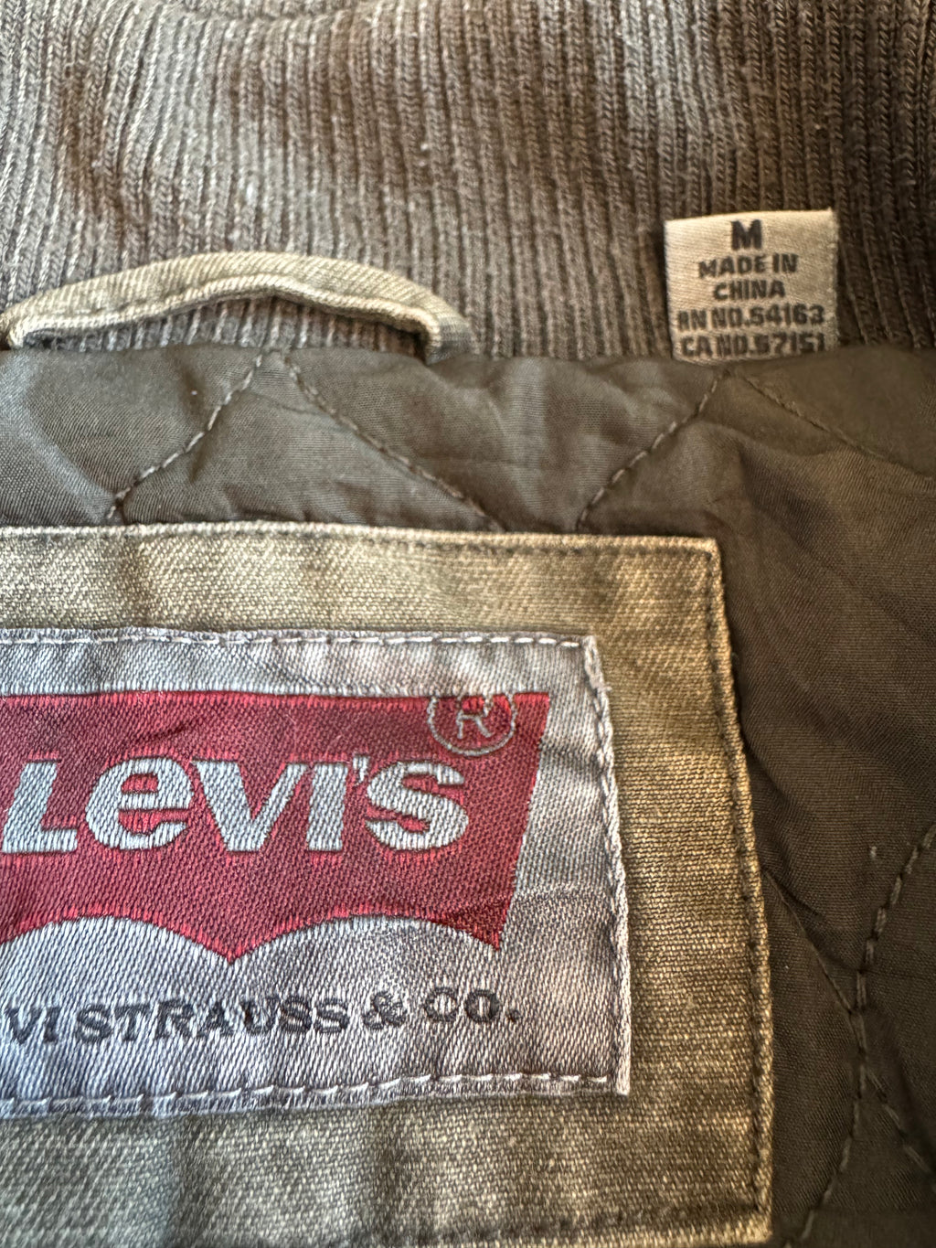 Giacca Levi's Utility/Militare con Fodera Trapuntata